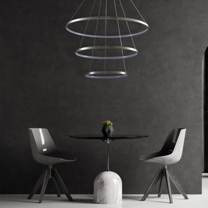 LED Lühter LEA LED/60W/230V 4000K d. 80 cm matt kroom