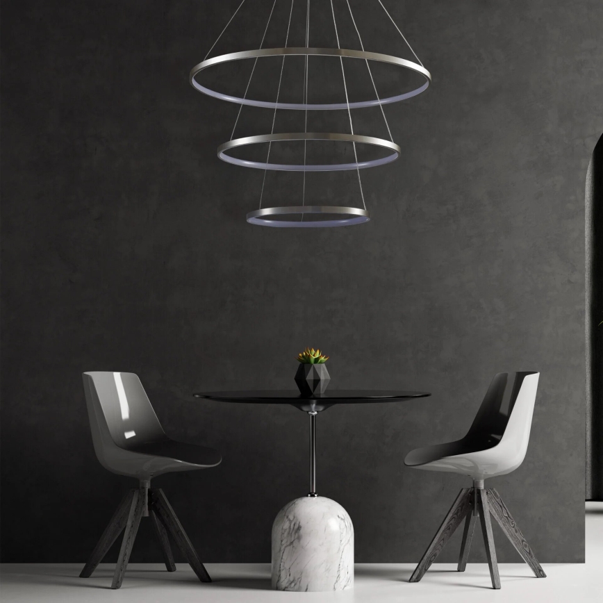 LED Lühter LEA LED/60W/230V 4000K d. 80 cm matt kroom