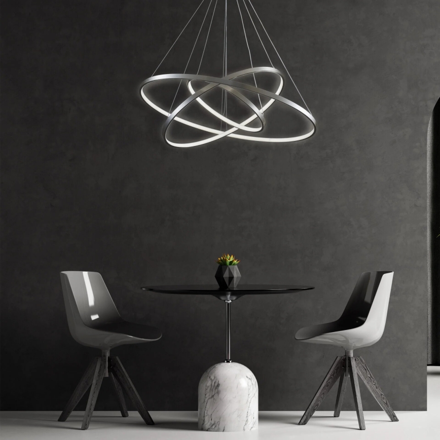 LED Lühter LEA LED/60W/230V 4000K d. 80 cm matt kroom