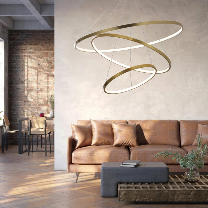 LED Lühter LEA LED/60W/230V 4000K d. 80 cm kuldne