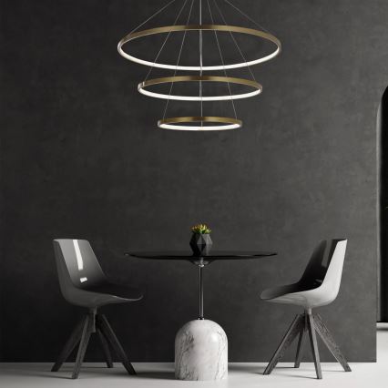 LED Lühter LEA LED/60W/230V 4000K d. 80 cm kuldne