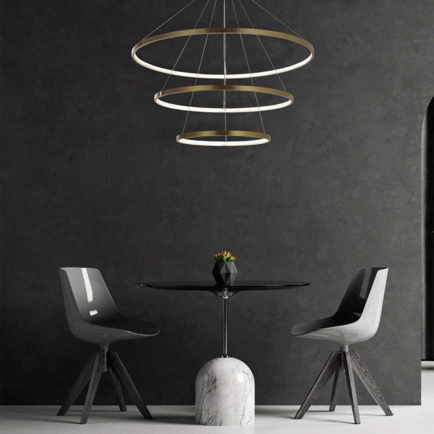 LED Lühter LEA LED/60W/230V 4000K d. 80 cm kuldne