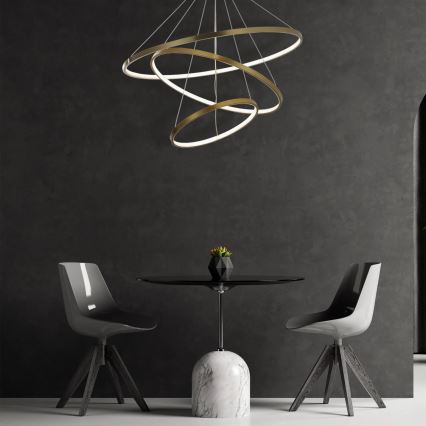 LED Lühter LEA LED/60W/230V 4000K d. 80 cm kuldne