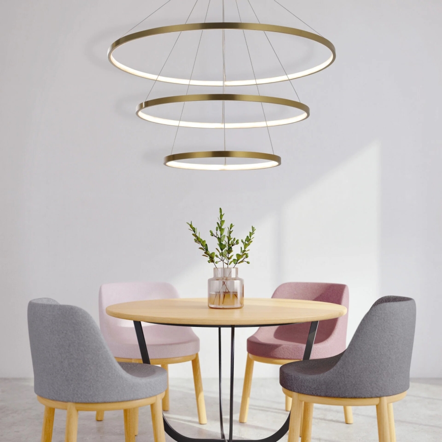 LED Lühter LEA LED/60W/230V 4000K d. 80 cm kuldne