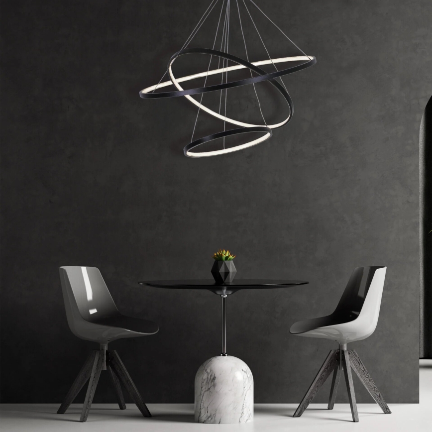 LED Lühter LEA LED/60W/230V 4000K d. 80 cm must
