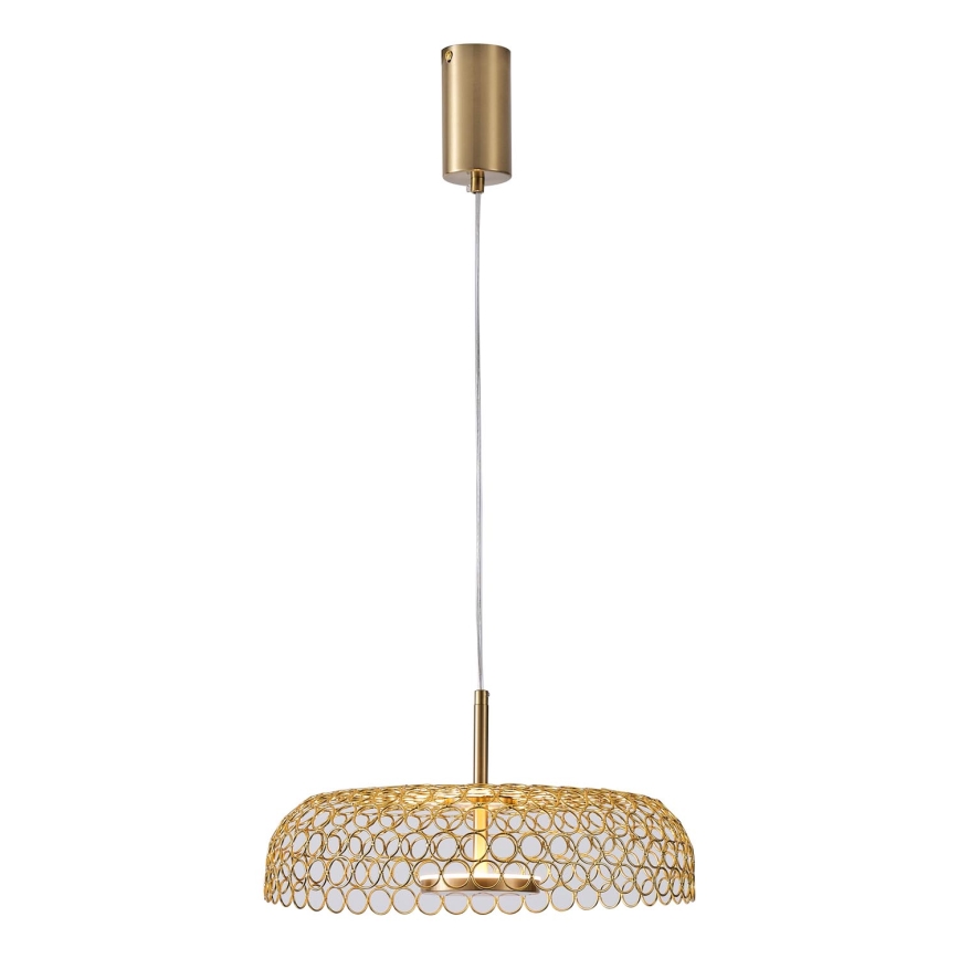 LED Lühter LED/10W/230V 3000K kuldne d. 35 cm