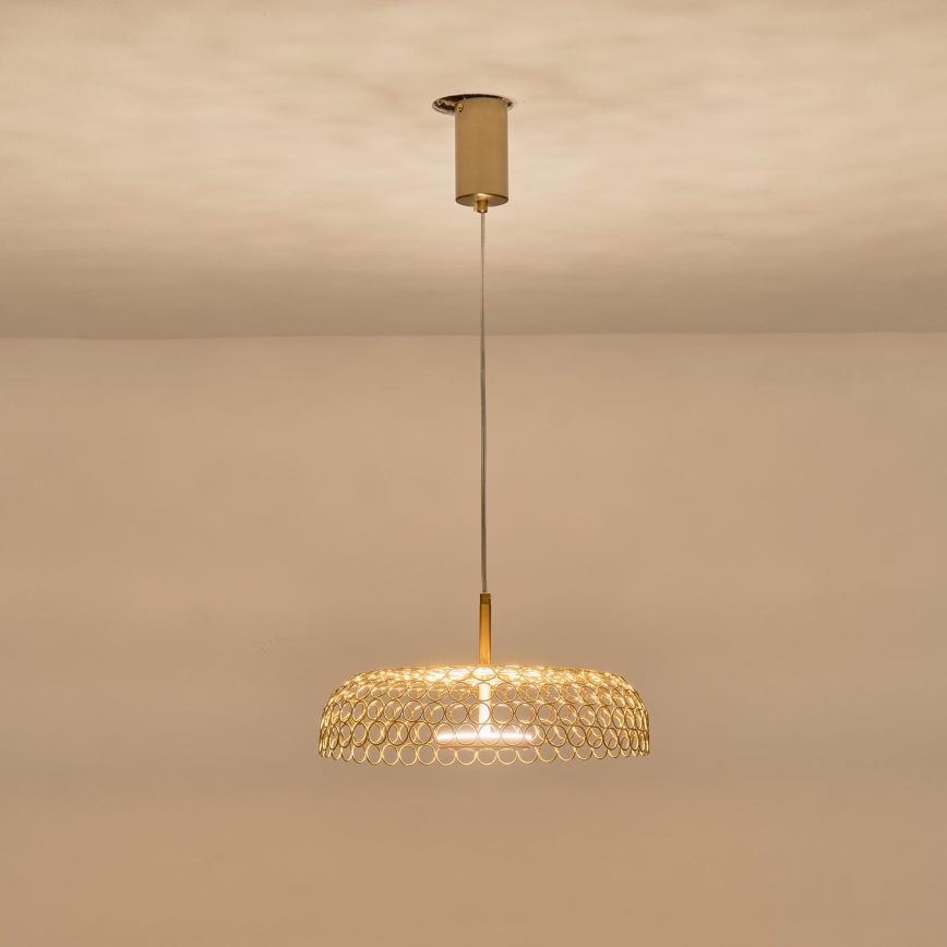 LED Lühter LED/10W/230V 3000K kuldne d. 35 cm