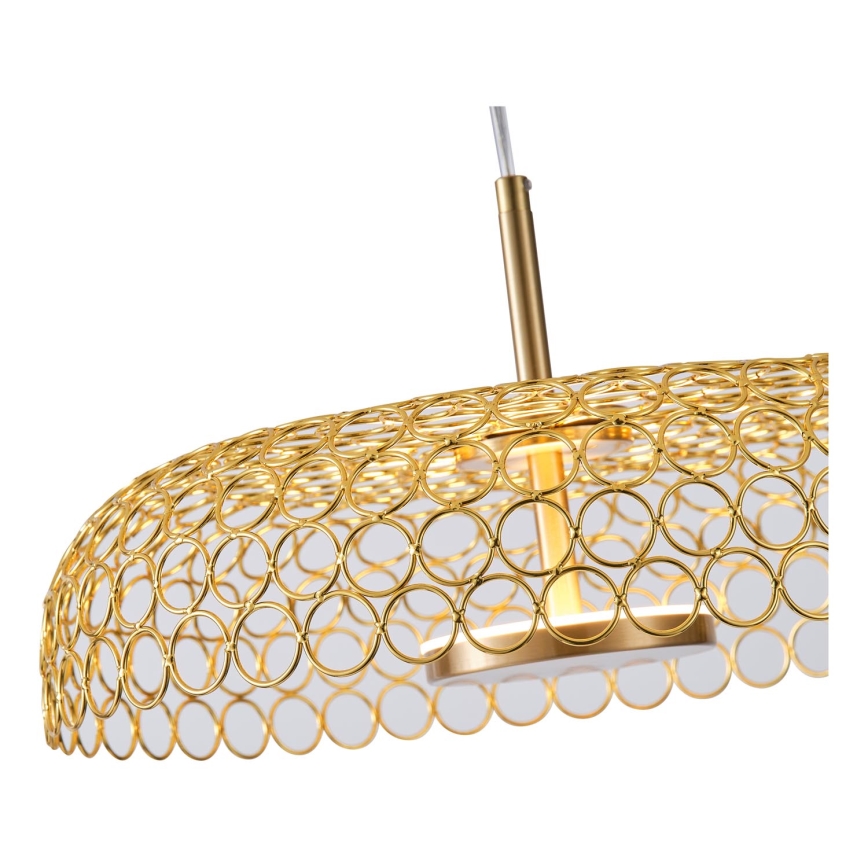 LED Lühter LED/10W/230V 3000K kuldne d. 35 cm