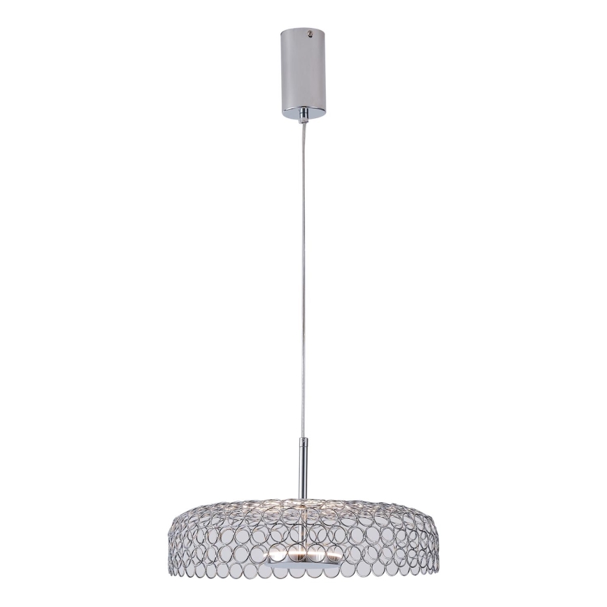 LED Lühter LED/10W/230V 3000K läikiv kroom d. 35 cm