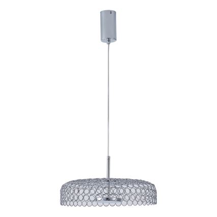 LED Lühter LED/10W/230V 3000K läikiv kroom d. 35 cm