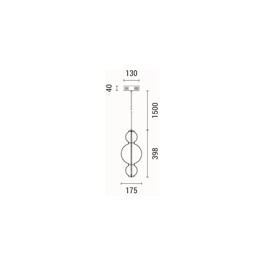 LED Lühter LED/12,6W/230V 3000K