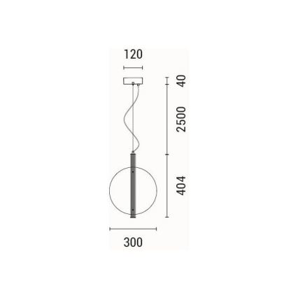 LED Lühter LED/12,6W/230V 3000K