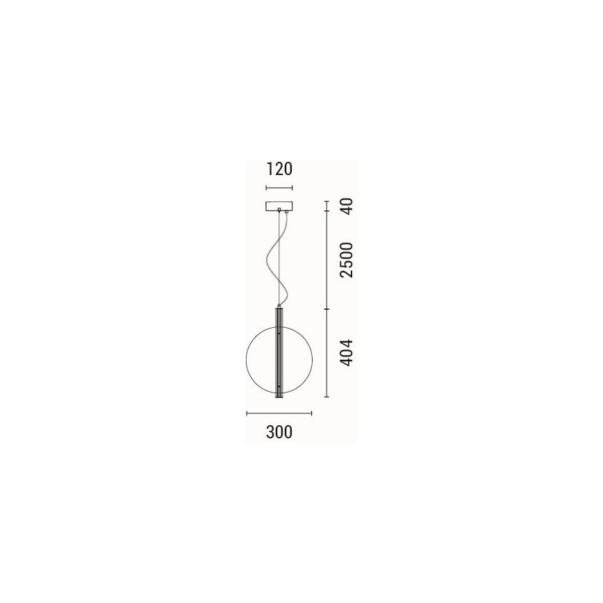 LED Lühter LED/12,6W/230V 3000K
