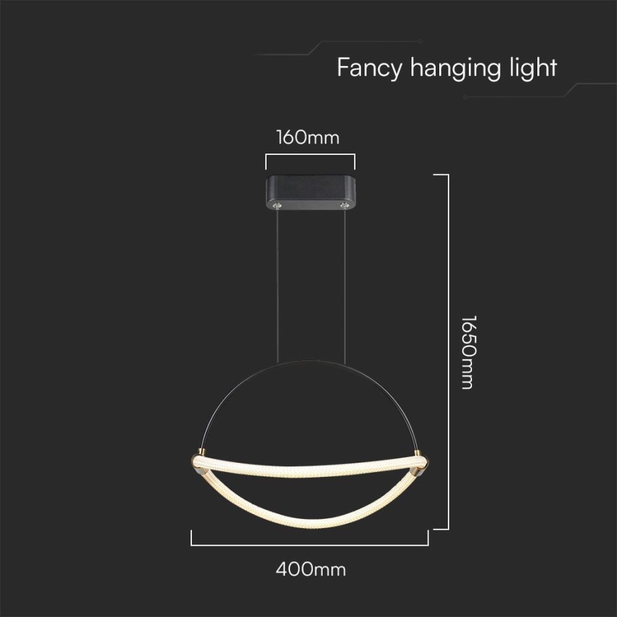 LED Lühter LED/12W/230V 3000K d. 40 cm