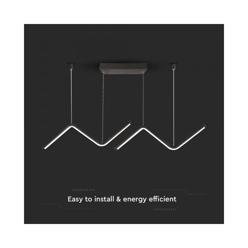 LED Lühter LED/12W/230V 4000K must