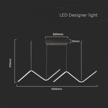 LED Lühter LED/12W/230V 4000K must