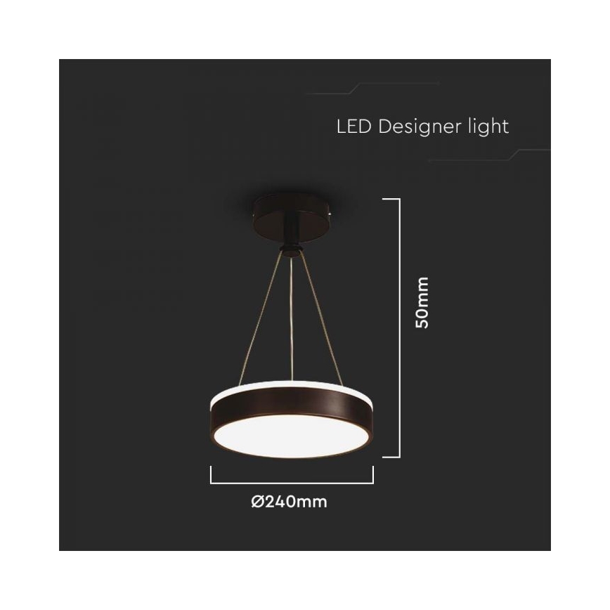 LED Lühter LED/12W/230V 4000K must