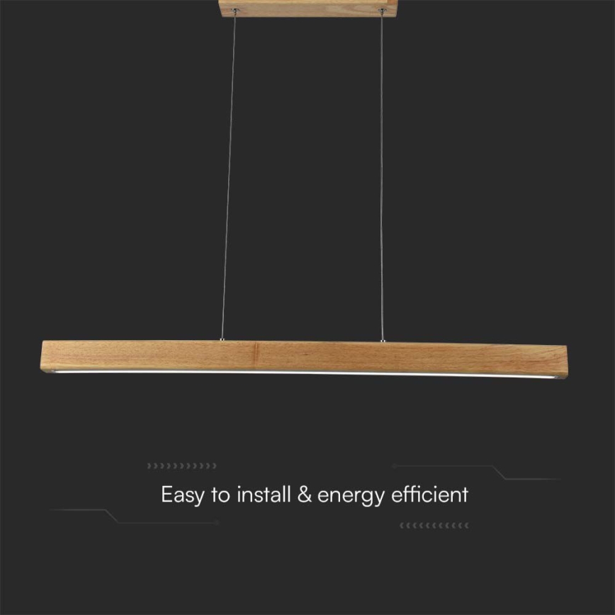 LED Lühter LED/12W/230V 4000K pruun