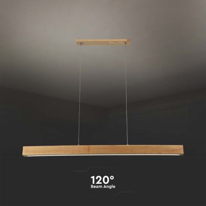 LED Lühter LED/12W/230V 4000K pruun