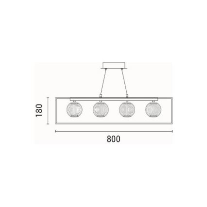LED Lühter LED/14W/230V 3000K