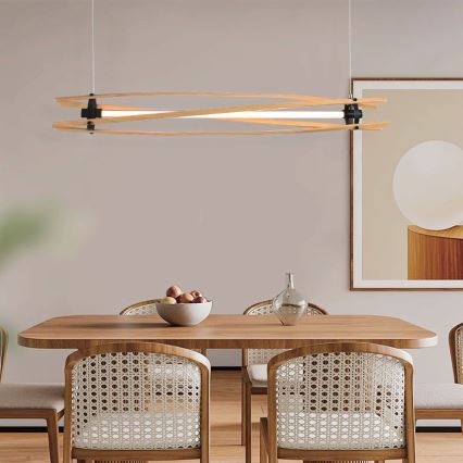 LED Lühter LED/15W/230V 3000K pruun