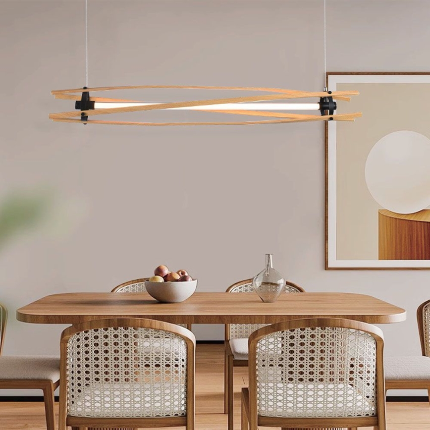 LED Lühter LED/15W/230V 3000K pruun
