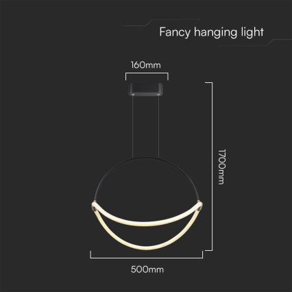 LED Lühter LED/16W/230V 4000K d. 50 cm
