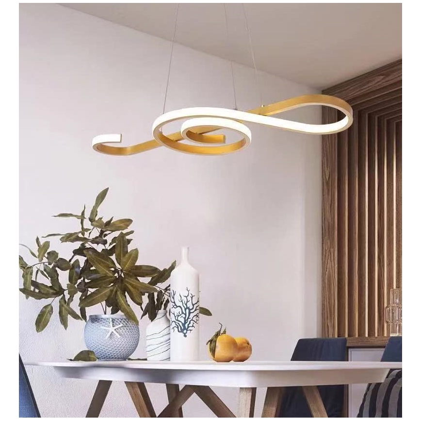 LED Lühter LED/18W/230V 3000K kuldne