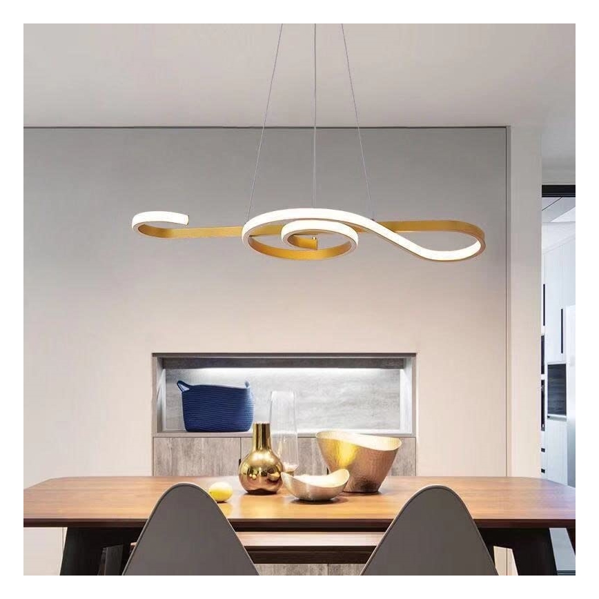 LED Lühter LED/18W/230V 3000K kuldne