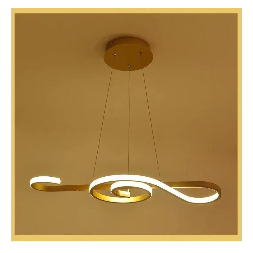 LED Lühter LED/18W/230V 3000K kuldne