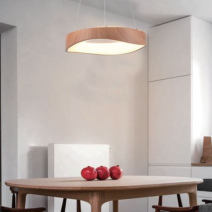 LED Lühter LED/18W/230V 3000K ø 40 cm pruun