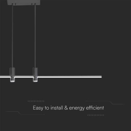 LED Lühter LED/19W/230V 3000K must