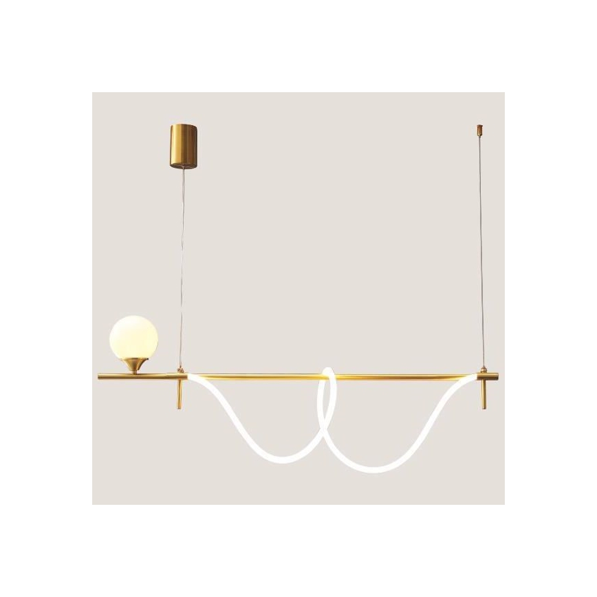 LED Lühter LED/20W/230V + 1xG9/10W/230V 3000K kuldne