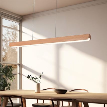LED Lühter LED/22W/230V 4000K 120 cm pöök/täispuit