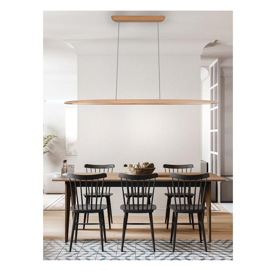 LED Lühter LED/22W/230V 4000K 130 cm pöök/täispuit