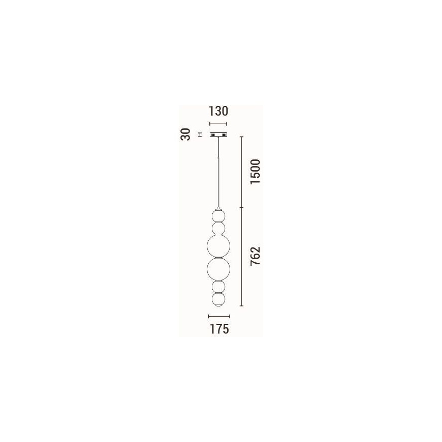 LED Lühter LED/24W/230V 3000K