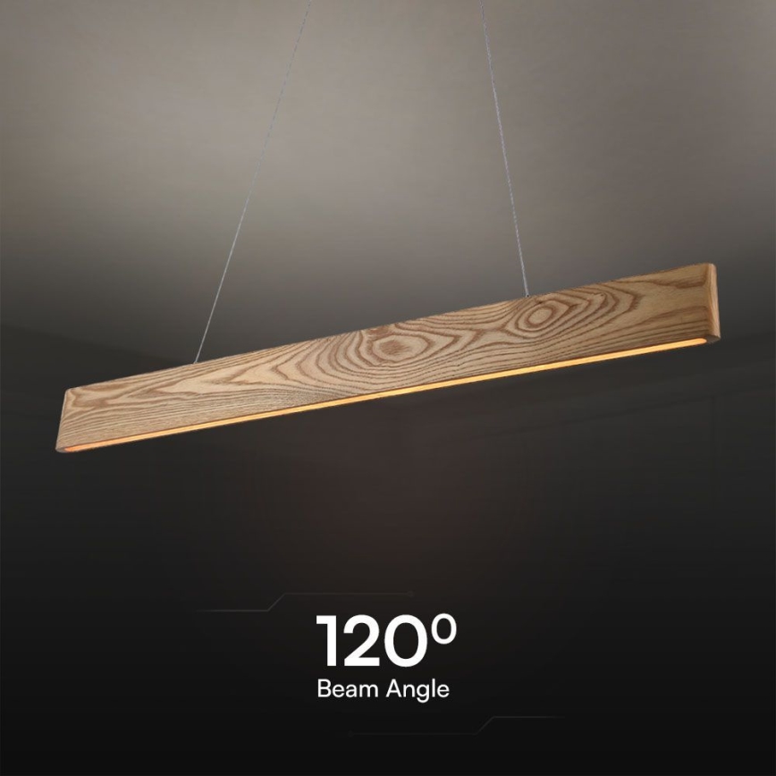 LED Lühter LED/24W/230V 3000K pruun