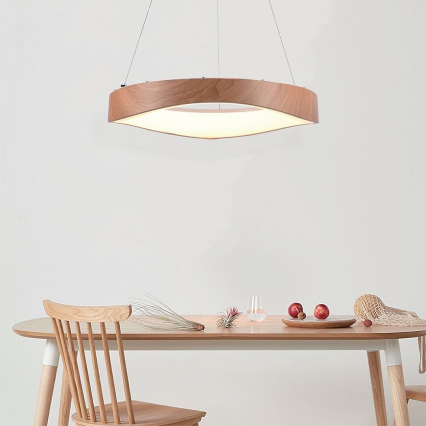 LED Lühter LED/25W/230V 3000K ø 50 cm pruun