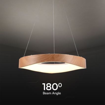 LED Lühter LED/25W/230V 3000K ø 50 cm pruun