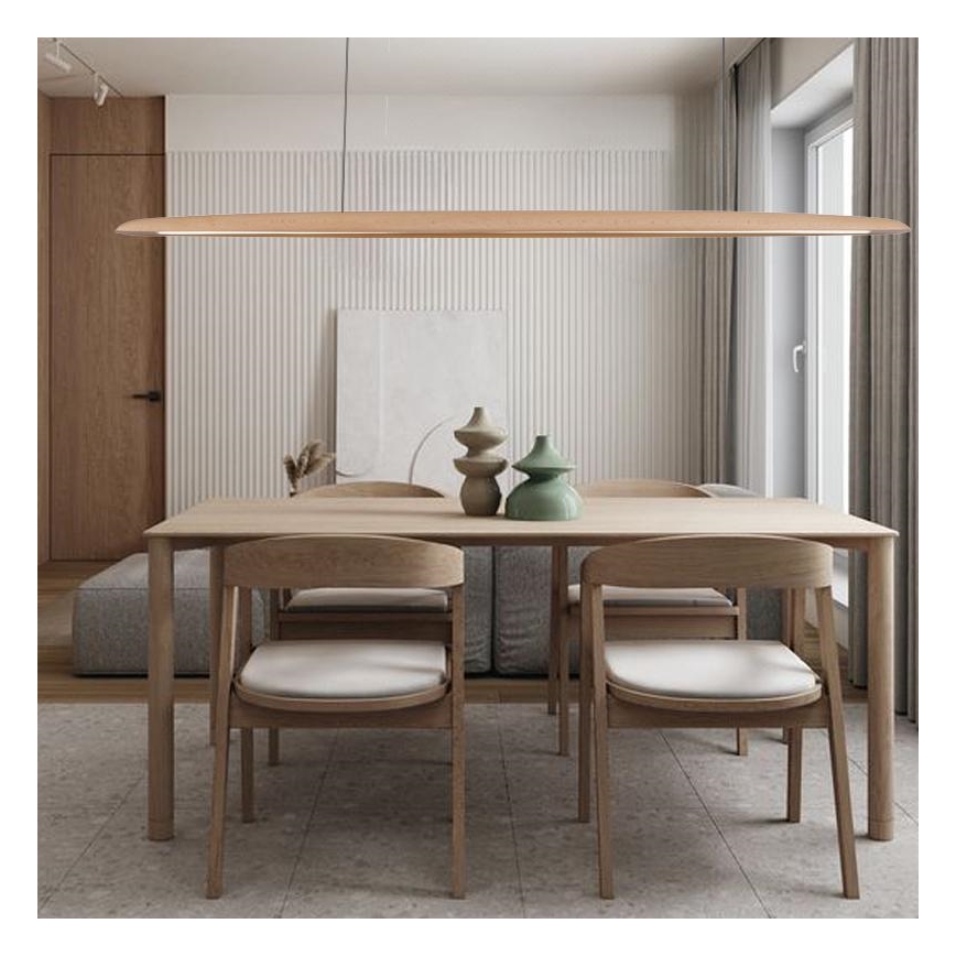 LED Lühter LED/26W/230V 4000K 150 cm pöök/täispuit