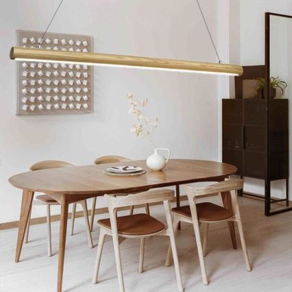 LED Lühter LED/26W/230V 4000K 150 cm saar/täispuit