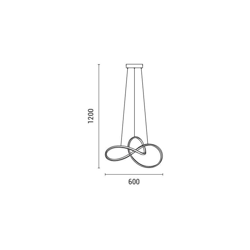 LED Lühter LED/30W/230V 3000K