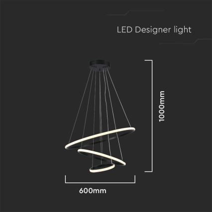 LED Lühter LED/32W/230V 3000K must