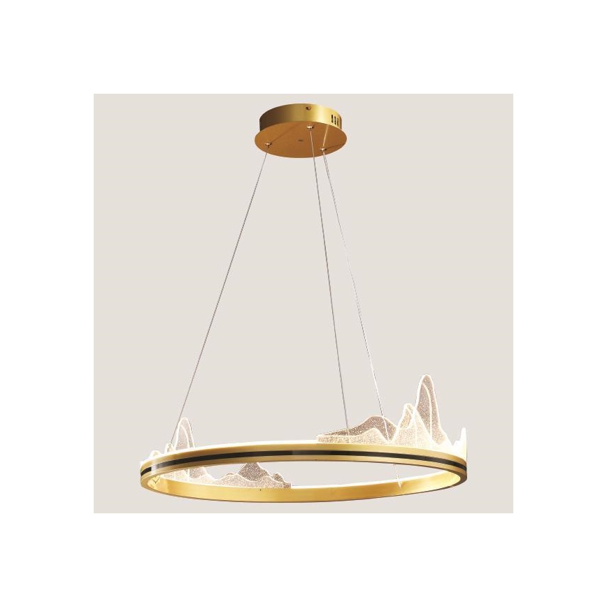 LED Lühter LED/35W/230V 3000K kuldne