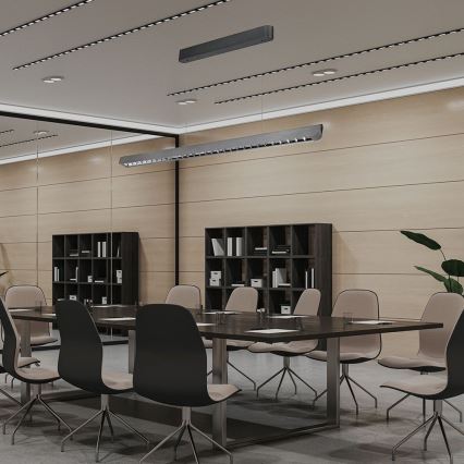 LED Lühter LED/36W/230V 3000/4000/6400K antratsiit