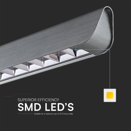 LED Lühter LED/36W/230V 3000/4000/6400K antratsiit
