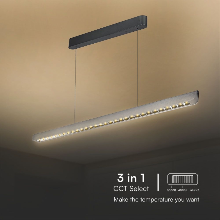 LED Lühter LED/36W/230V 3000/4000/6400K antratsiit