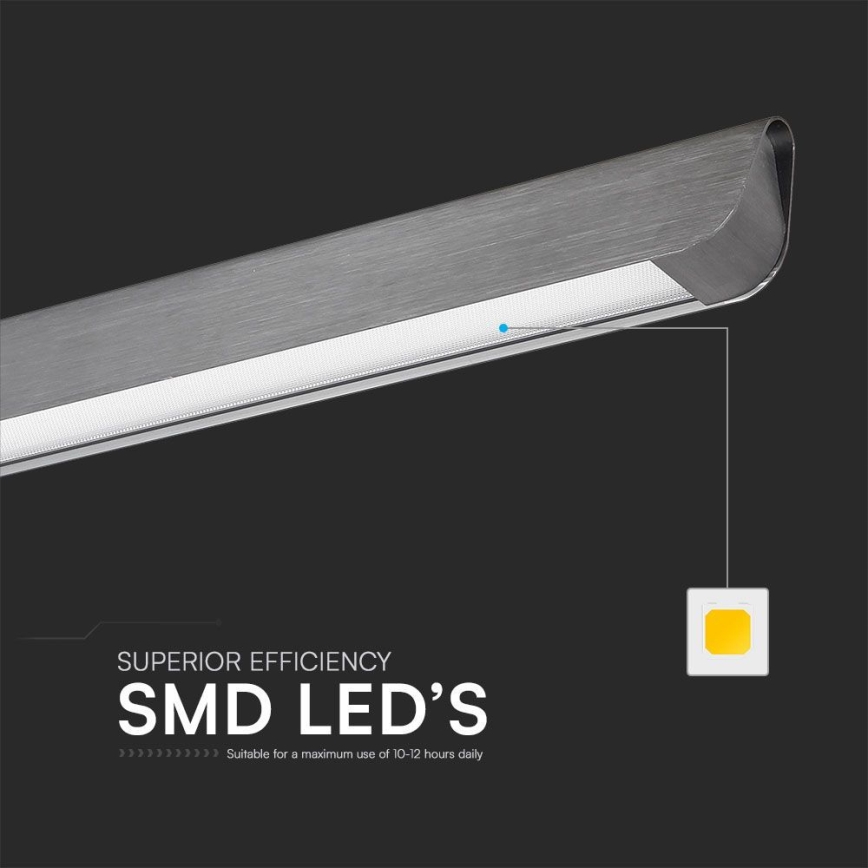 LED Lühter LED/36W/230V 3000/4000/6400K antratsiit