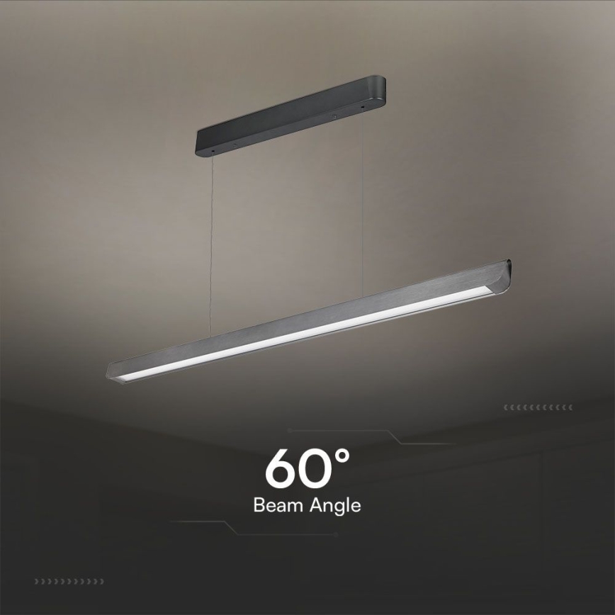 LED Lühter LED/36W/230V 3000/4000/6400K antratsiit