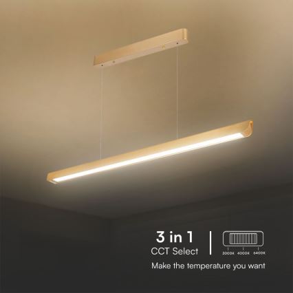 LED Lühter LED/36W/230V 3000/4000/6400K kuldne